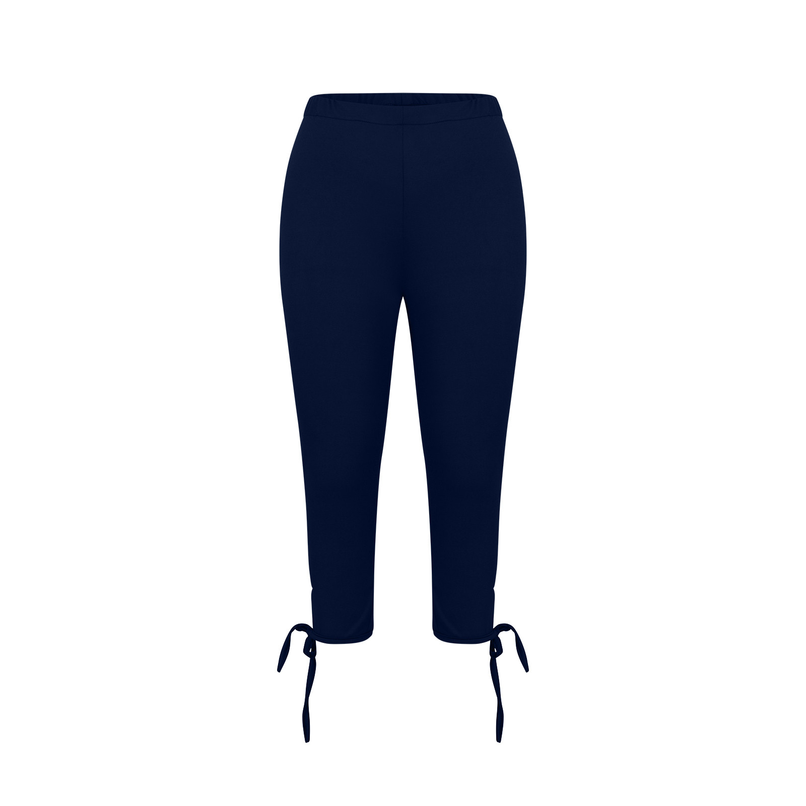 thumbnail image 4 of Leggings cortos de cintura alta con aberturas para mujer - Tejido elástico, pantalones informales para hacer ejercicio y para la playa, 4 of 6